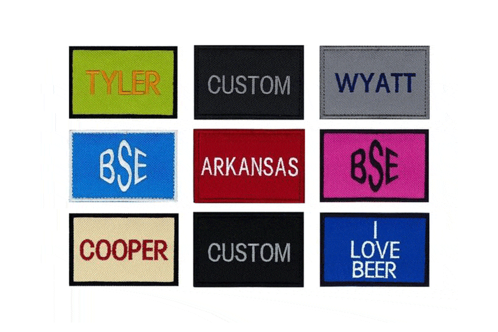 Custom Name Patch, Custom Color Embroidered Patches, Sew On and