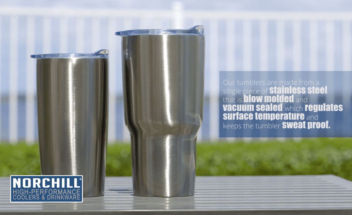 30 Oz Stainless Steel Tumbler – NorChill® Coolers & Drinkware