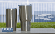 Double Wall Stainless Steel Tumbler - 30 Oz - NorChill® Coolers & Drinkware