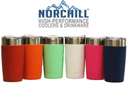 Universal Colored Tumbler-Skinz™ - 20 Oz - NorChill® Coolers & Drinkware